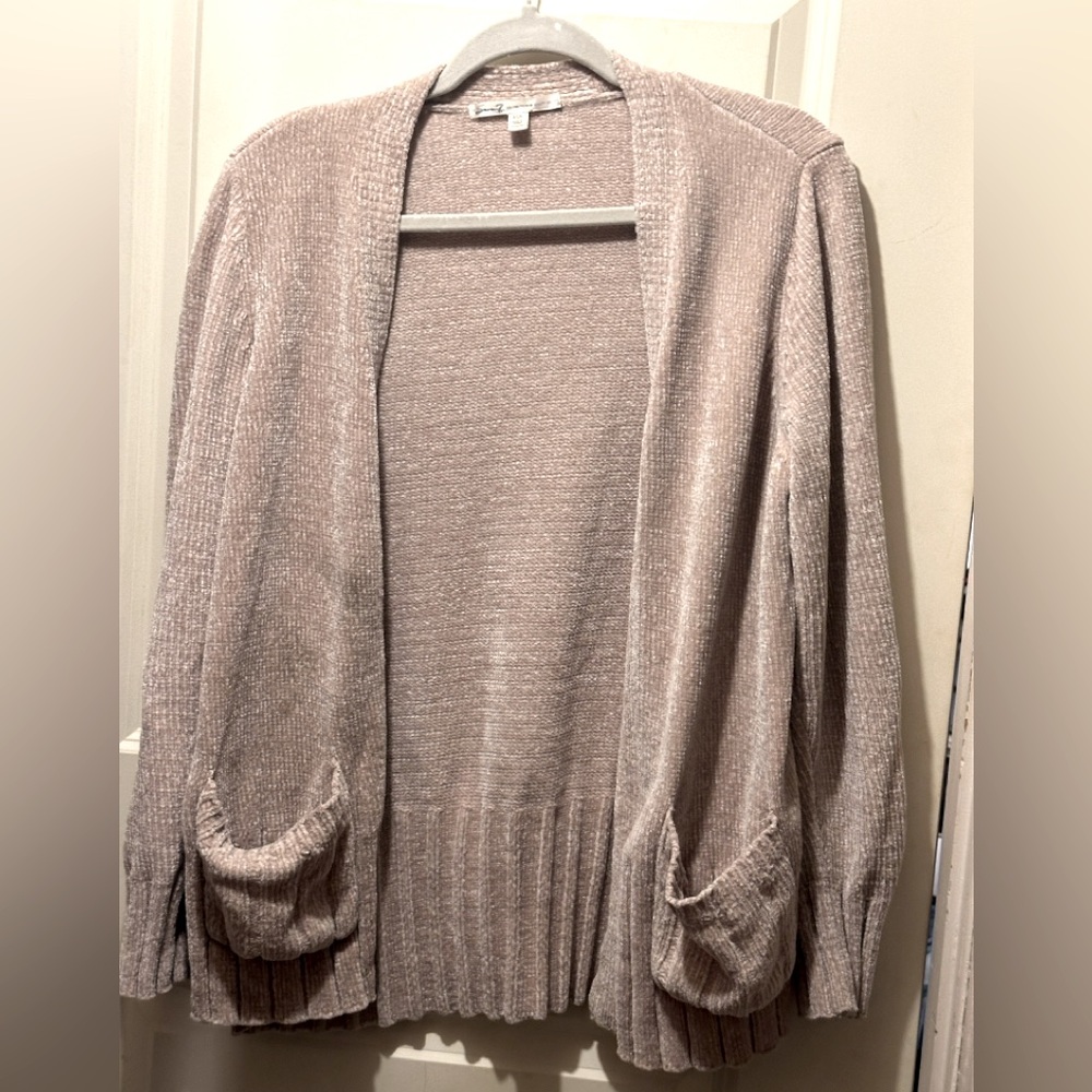 7 For All Mankind, Soft Teddy Taupe Cardigan